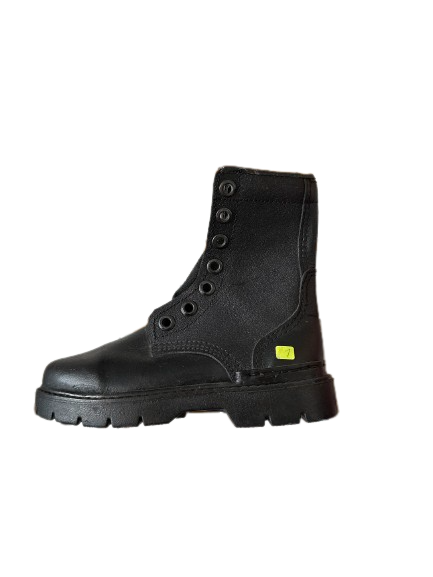 Bota militar de piel